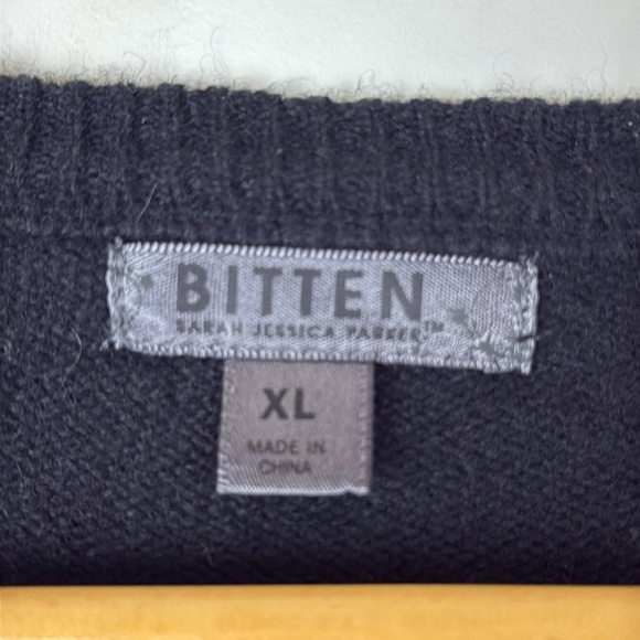 Bitten by Sarah Jessica Parker Black Cardigan Size Extra Large - Picture 2 of 6
